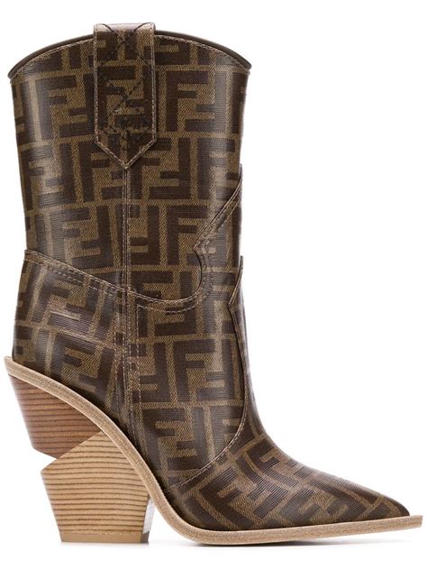 fendi print dress replica|fendi cowboy boots dupe.